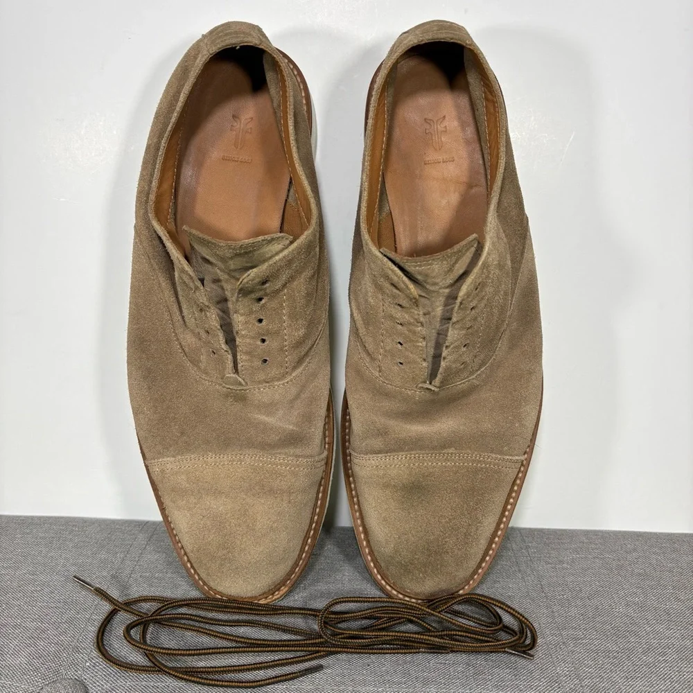 Frye Suede Cap-Toe Lace Up Sneaker Shoe- men’s 13